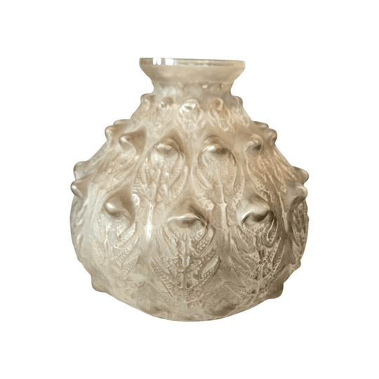 Lalique FOUGERES Vase with grey frosted patina circa 1913