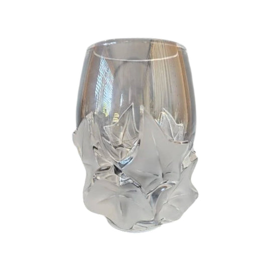 Lalique "HEDERA" clear and frosted glass with moulded Ivy leaf design