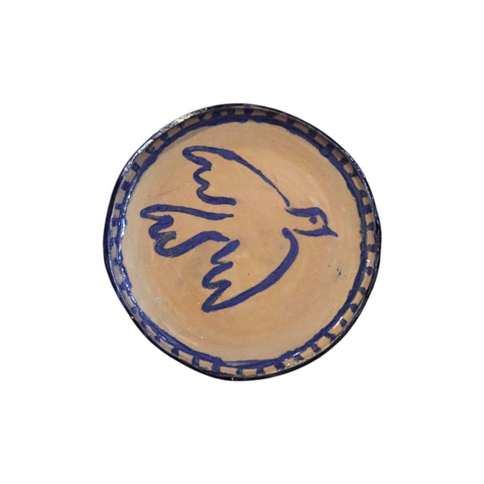 Large Ceramic Blue Serving Plate