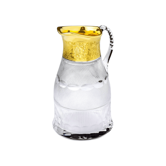 Large Crystal Pitcher by Moser in the 'Splendid' Pattern