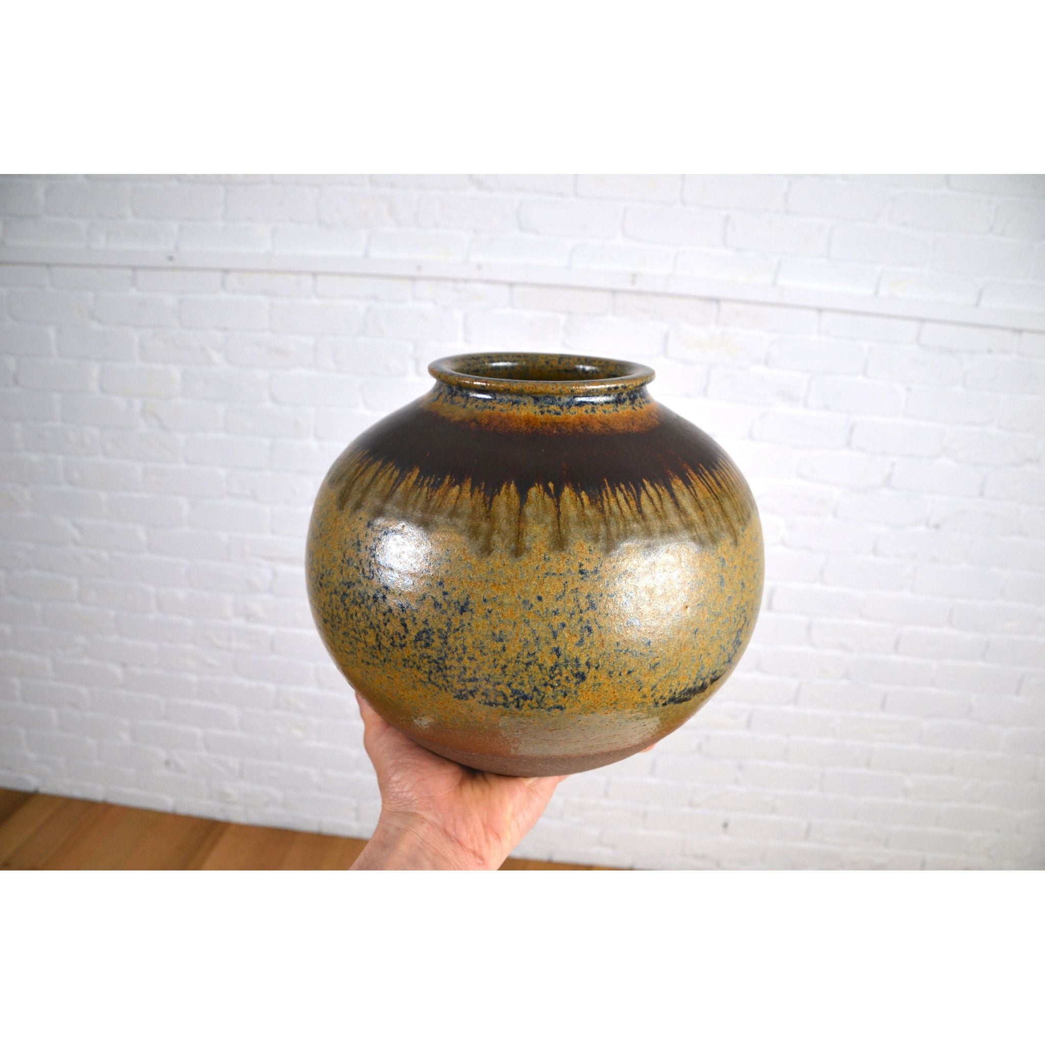 Shop Large impressive vintage stoneware vase- stamped 'Nilsson