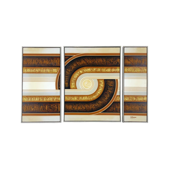 Large Letterman Triptych Wall Art