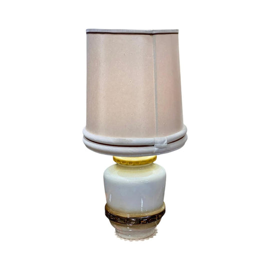Large mid century glazed table lamp (c) 60’s/70’s.
