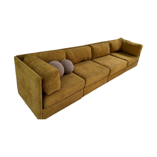 Large Modular Mustard Sofa Set - Preorder