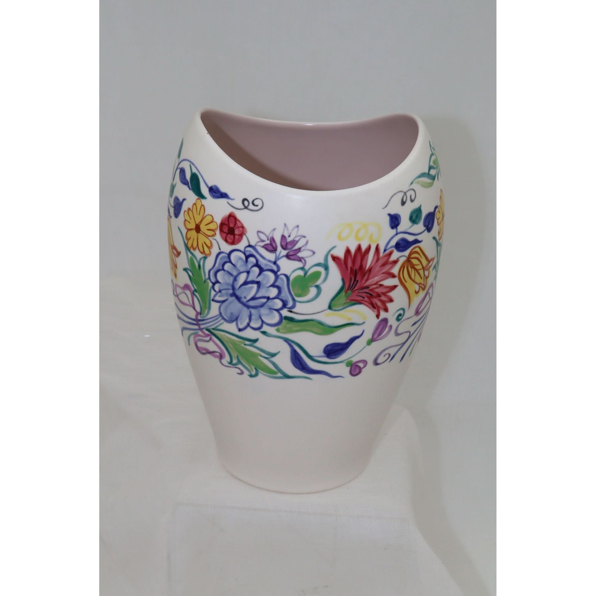 Large Poole Pottery vase decorated with floral BN pattern | Bazaa | Designer, Vintage and Antique Furniture