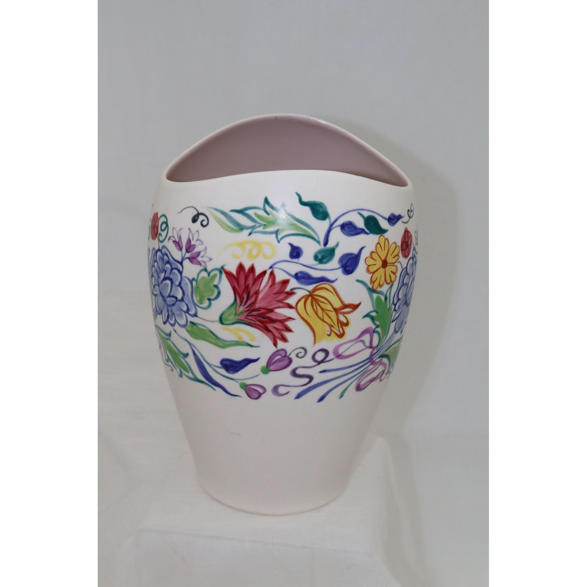 Large Poole Pottery vase decorated with floral BN pattern | Bazaa | Designer, Vintage and Antique Furniture