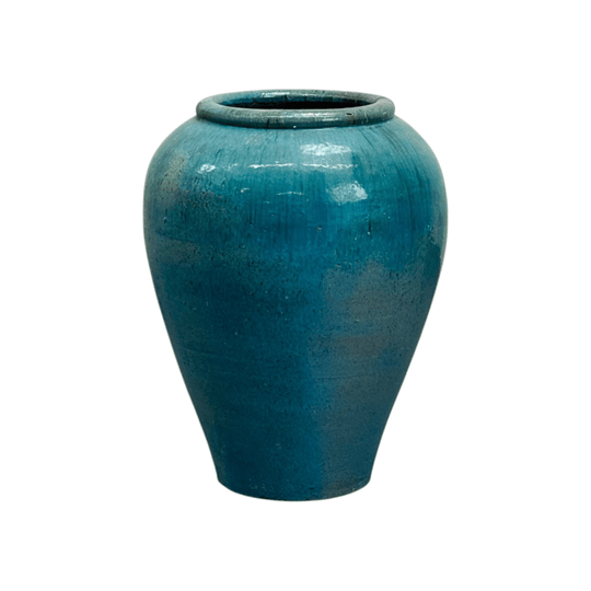 Large Simple Turquoise Pot