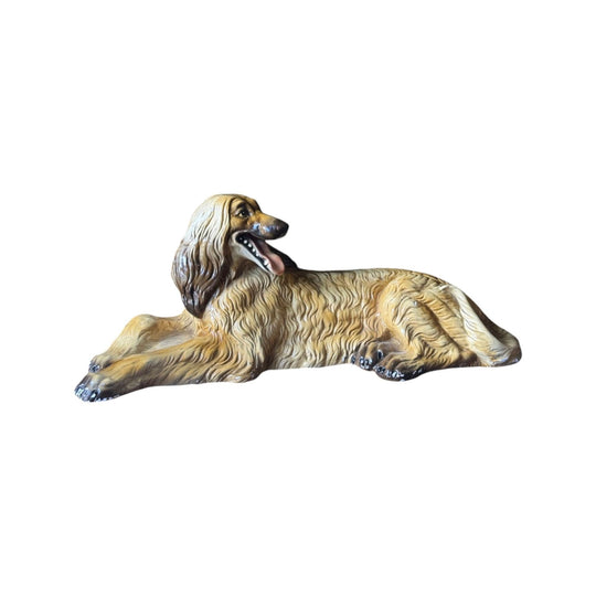 Large Vintage Afghan Hound Ceramic Statue