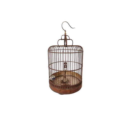 Large Vintage Cane Bird Cage