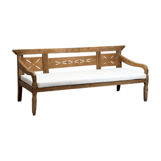 Large Vintage Carved Day Bed