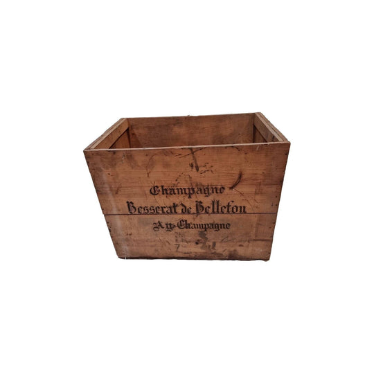 Large vintage French champagne crate Besserat