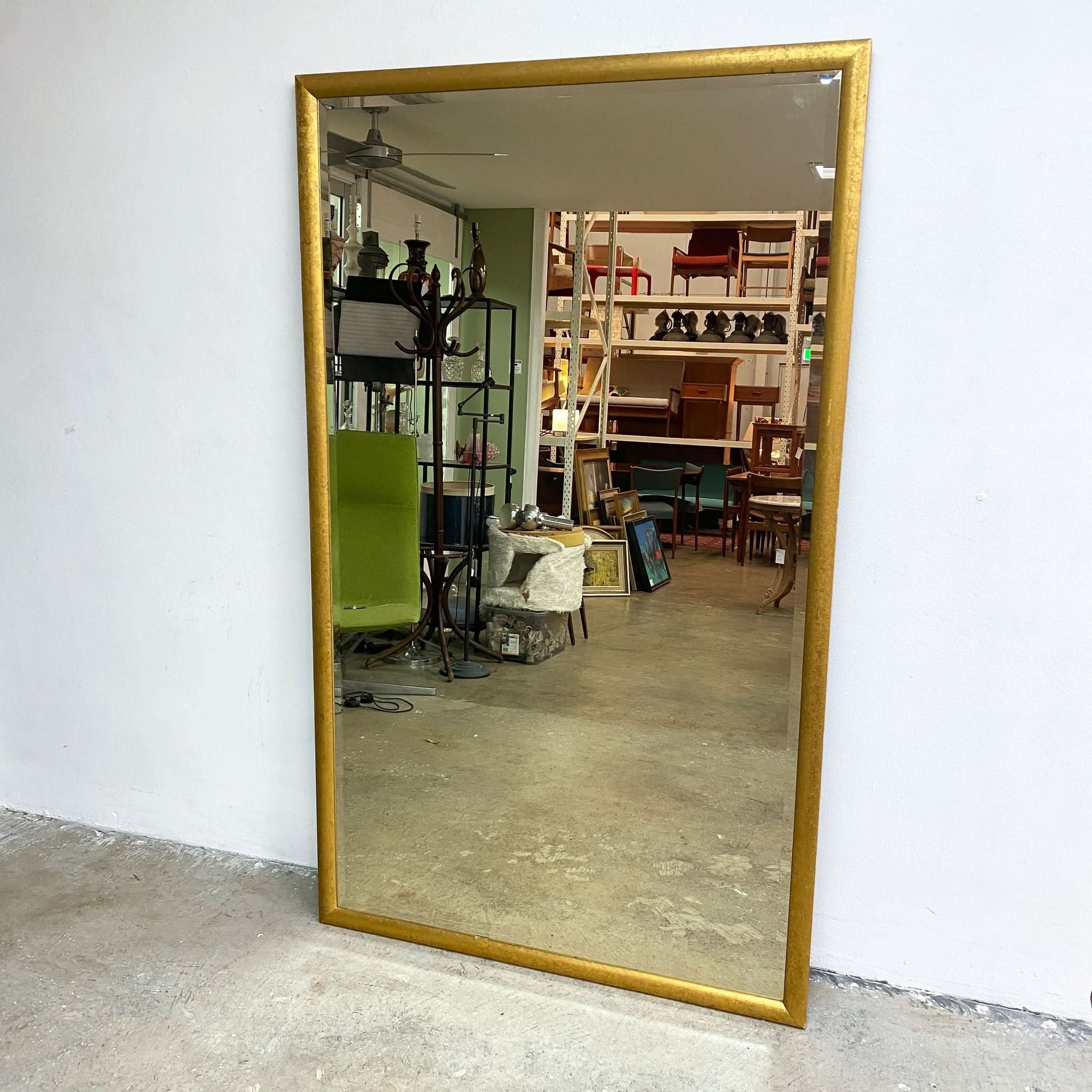 Large Vintage Gold Framed Floor Mirror | Bazaa | Designer, Vintage and Antique Furniture