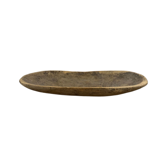 Large Vintage Wooden Dough Bowl