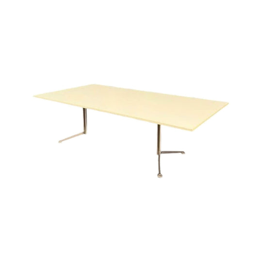 Large White Office Boardroom Table - 2400x1200mm