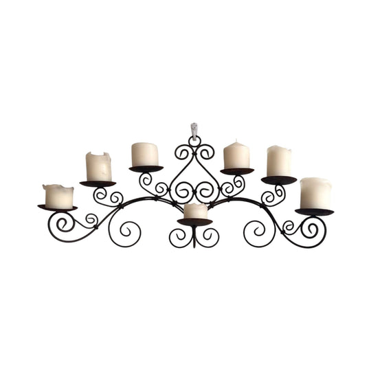 Large wrought iron candelabra