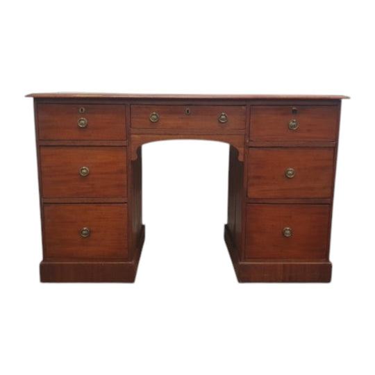 Late 1800s Antique Desk with Leather Top