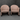 Late 1980s Shell-Back Leather Club Chairs on Castors, Blush Beige | Bazaa | Designer, Vintage and Antique Furniture