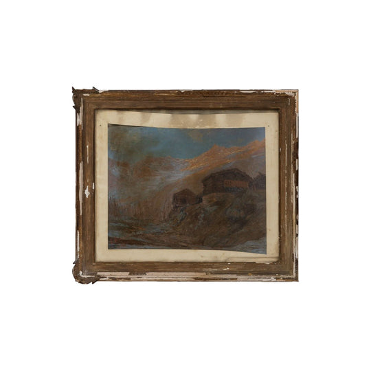 Late 19th century rustic mountain scene.