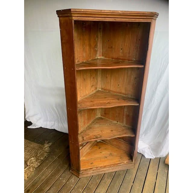 late 19thC English pine corner cupboard | Bazaa | Designer, Vintage and Antique Furniture