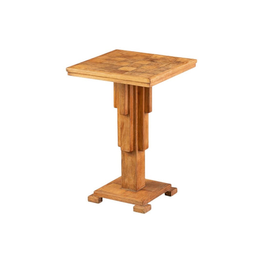 Late Art Deco Oak Side Table