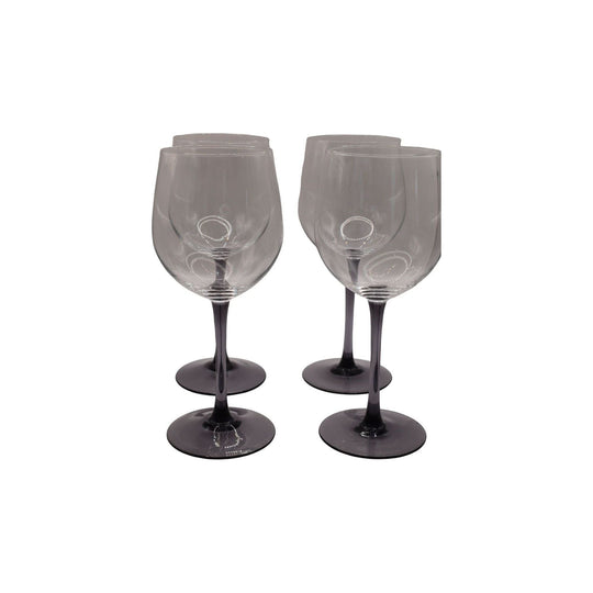 Lavender stemmed water/wine Goblets. Set of 4