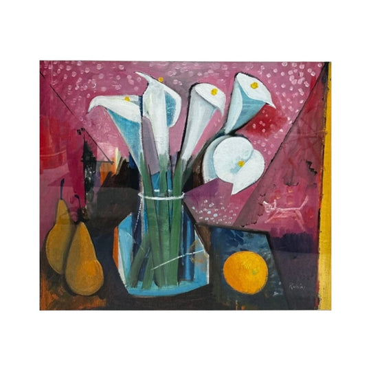 Lillies and Fruit - Victor Rubin (1950 - )