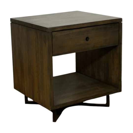 Lima Bedside - Grey Dust Teak