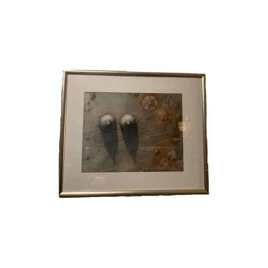 Limited edition vintage etching 'Door Nail Covers' by Jorg Schmeisser signed and dated 1998