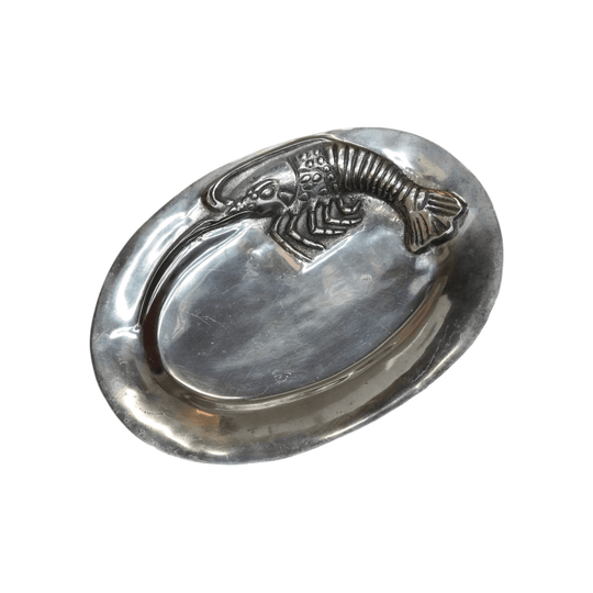 Lobster pewter plate dish