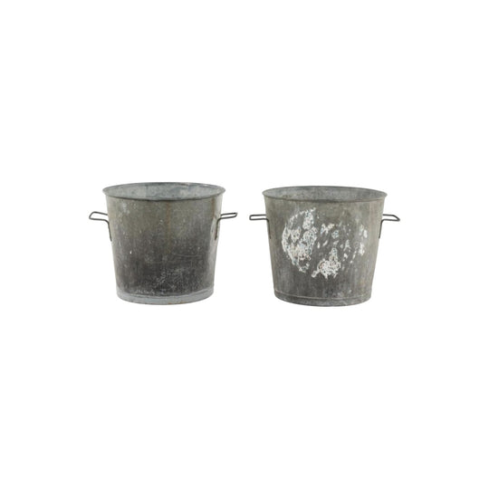 Lot of 2 Antique French zinc tub from Provence