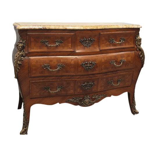 Louis 15th Style Marble Top Commode