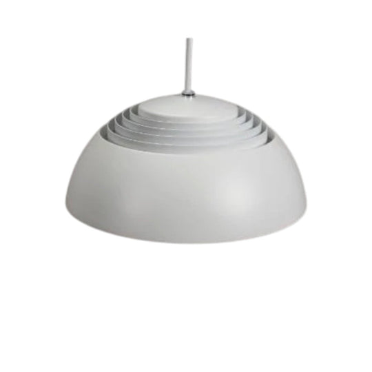 Louis Poulsen AJ Royal 250 pendant, white. By Arne Jacobsen