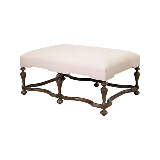 Louis XIII Style Oak Ottoman/Coffee Table | Bazaa | Designer, Vintage and Antique Furniture