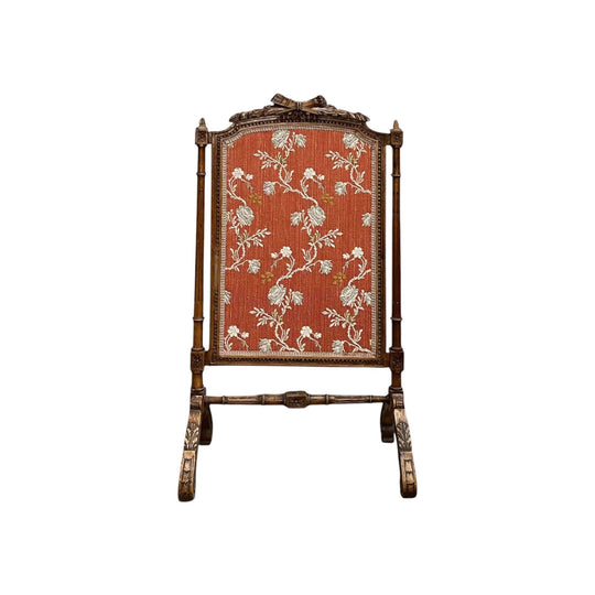 Louis XIV Carved Wood & Tapestry Cheval Screen - Unique Piece