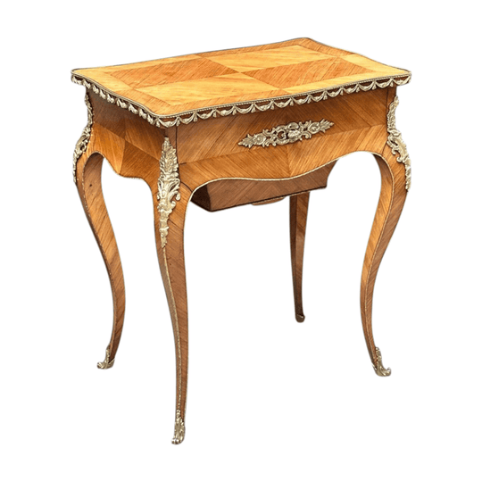 Louis XV style kingwood jewellery table with gilt bronze mounts c.1870 by Tahan Paris
