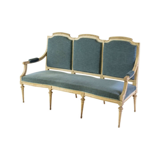 Louis XVI White Painted Settee