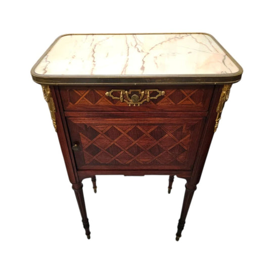 Louis XVIth Style Mahogancy Side Cabinet/Bedside