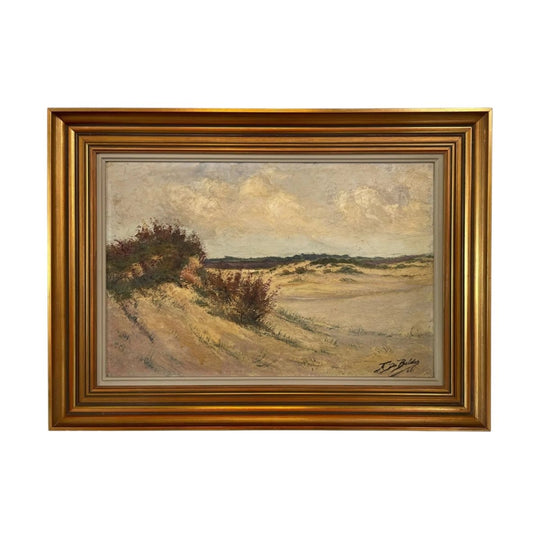 Lovely Oil on Canvas Beach Scene Painting