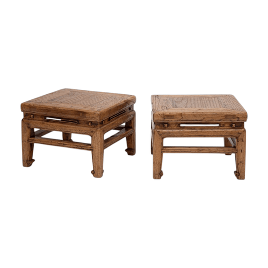 Low stools with openings on waist