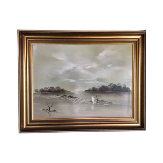 Lucette DaLozzo oil painting - 'Lonely Bird' c.1978