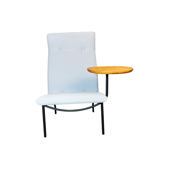 Lucio High back chair with side table