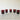 Light Gray Luminarc France Ruby Red Glasses Set of Five