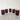 Light Gray Luminarc France Ruby Red Glasses Set of Five