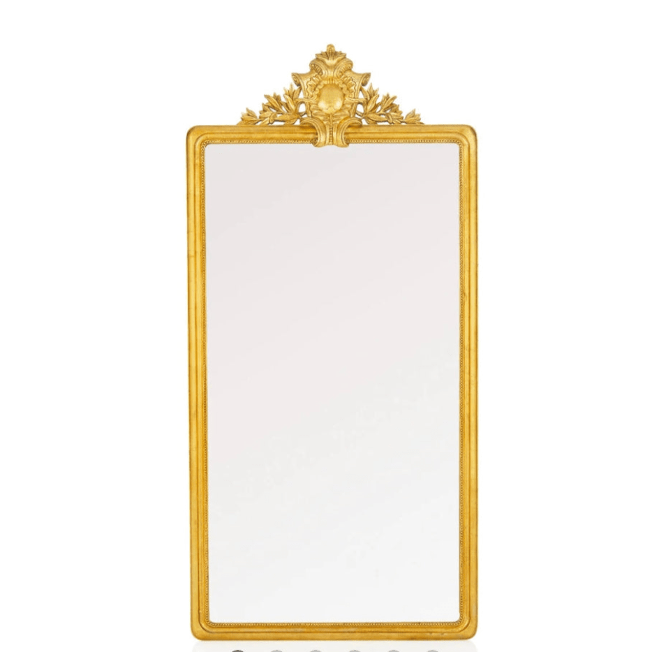 Lyla Ornate Gold Floor Mirror, 230 cm | Bazaa | Designer, Vintage and Antique Furniture