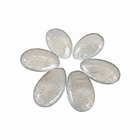 Vintage Polish Glass Avocado Serving Dishes - Set of 6