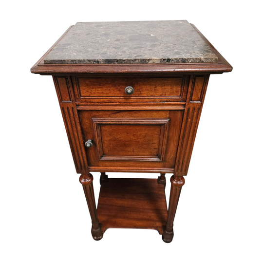 Stunning Marble Top Bedside Table