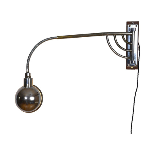 Machine aged Art Deco European Drafting wall lamp- rare