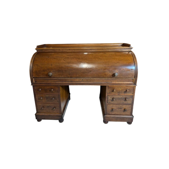 Mahogany roll top writing desk
