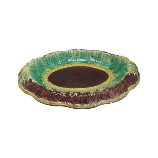 Majolica bread plate or tray