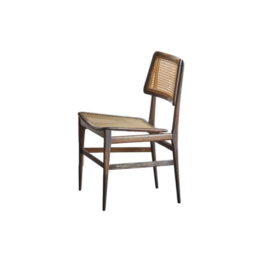 Martin Eisler and Carlo Hauner Brazilian Rosewood and Rattan Dining Chairs